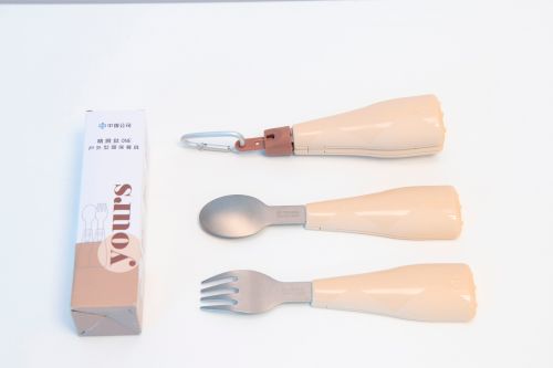 ▲中鋼2022股東會紀念品「精緻鈦ONE戶外型環保餐具」。（圖／中鋼提供）