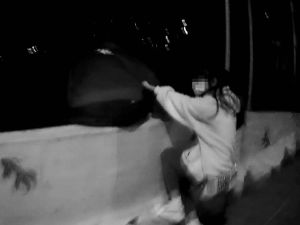 壯男欲跳水嬌小友拽不住！巡警經過急拉救回
