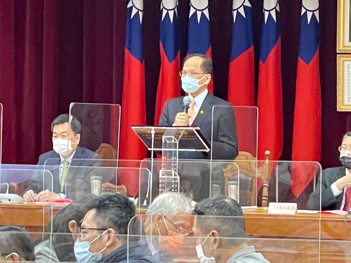 ▲立法院長游錫堃說，今年的國慶活動，朝強化台灣主體意識及凝聚國人守土為國意志的概念來發想。（圖／記者王敏旭攝，2022.04.19）