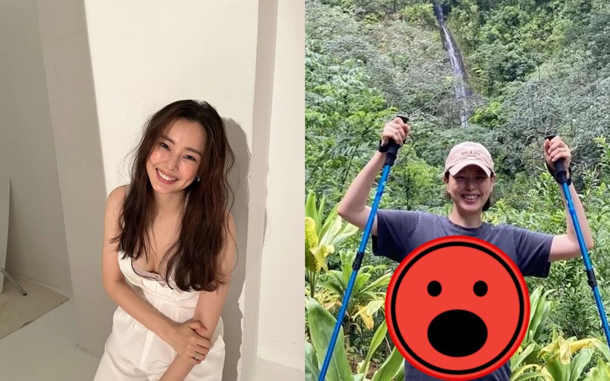 ▲李荷妮懷孕8個月去爬山。（圖／李荷妮IG）