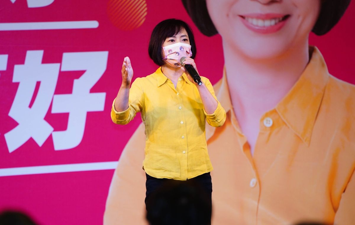 ▲無任所大使林佳龍指出，何欣純是「很有力量的母雞」。（資料圖／何欣純辦公室提供）