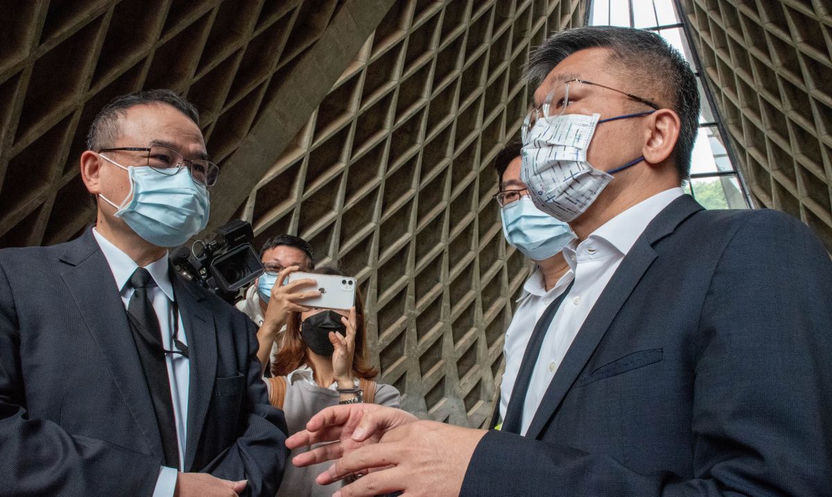 ▲立法院副院長蔡其昌今早到東海大學，會勘國定古蹟路思義教堂修復工程。（圖／蔡其昌服務處提供，2022.04.20）