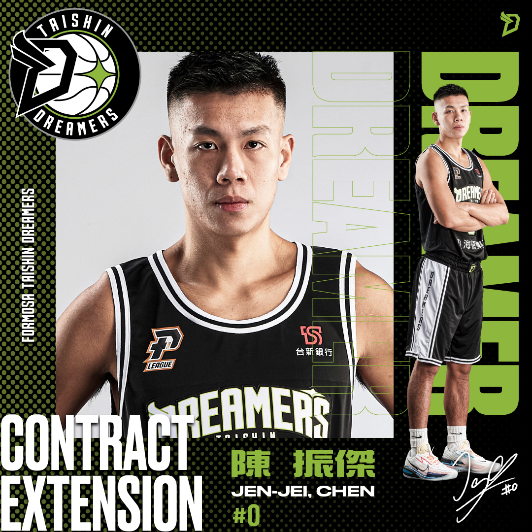 ▲福爾摩沙台新夢想家球團今（21）日宣布，已與球員陳振傑再簽下2+1年延長合約。（圖／夢想家提供）