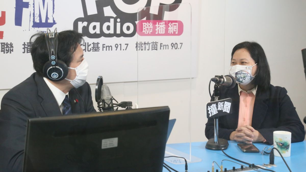 ▲民眾黨立委賴香伶通過黨內初選機制，成為民眾黨提名的桃園市長參選人，22日上午則接受廣播媒體專訪。（圖／《POP撞新聞》提供）