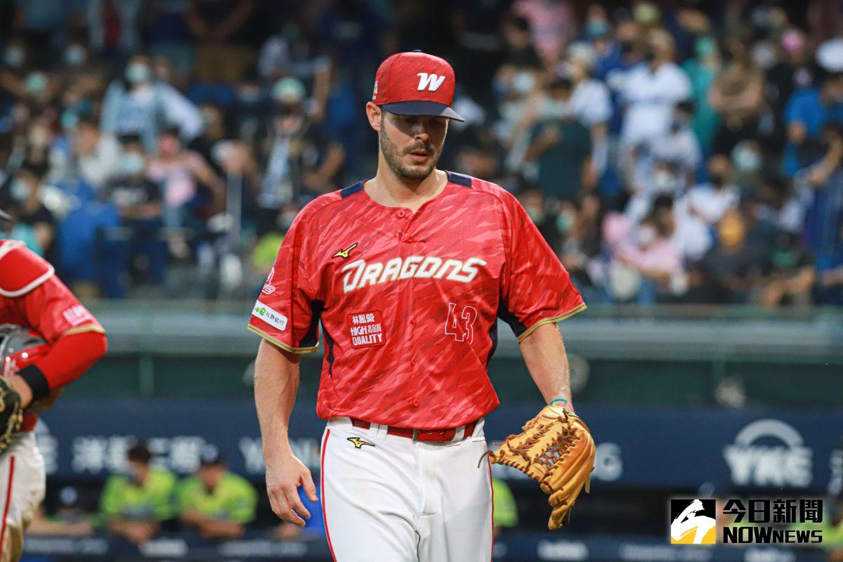 ▲味全龍投手布里悍。（圖／記者葉政勳攝）