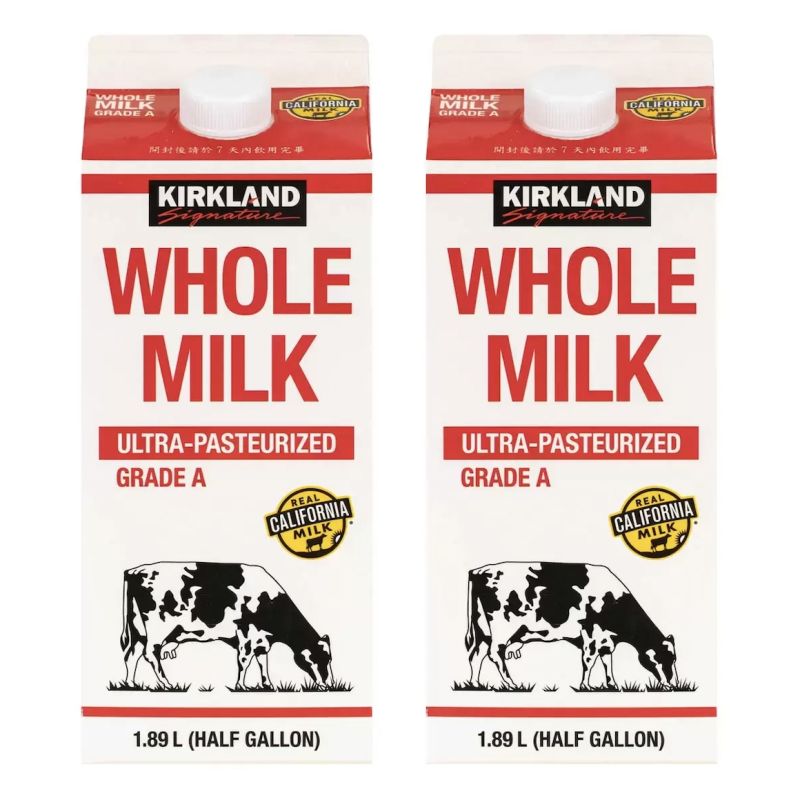 ▲好市多自有品牌科克蘭牛奶，每組兩瓶的價格已調整至269元。（圖／翻攝自好市多官網）
