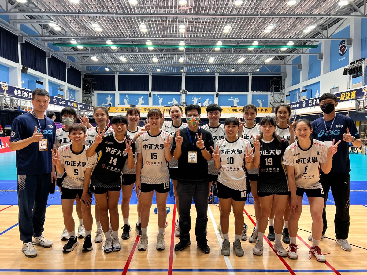 ▲寫下隊史新紀錄！中正3比0輾壓中山，首度挺進大專四強賽。（圖／中正大學提供）