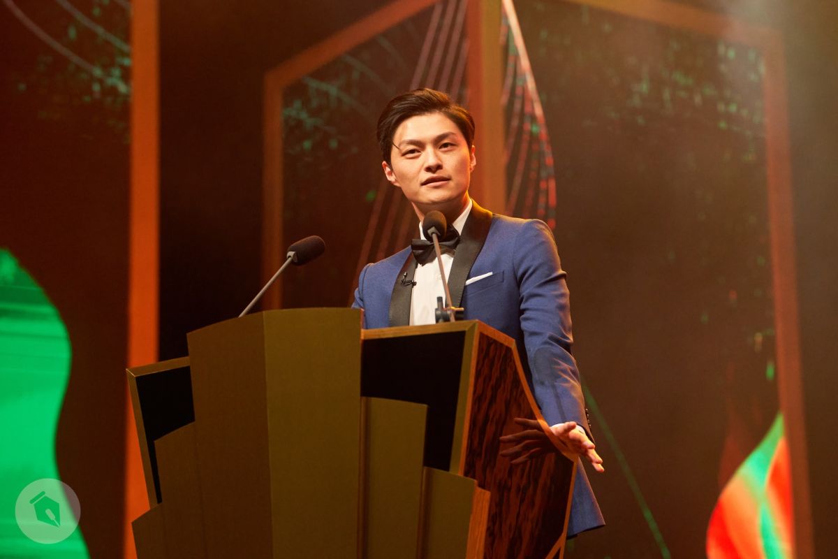 ▲脫口秀演員JIM拿「九天玄女」玩地獄哏。（圖／JIM 程建評臉書）