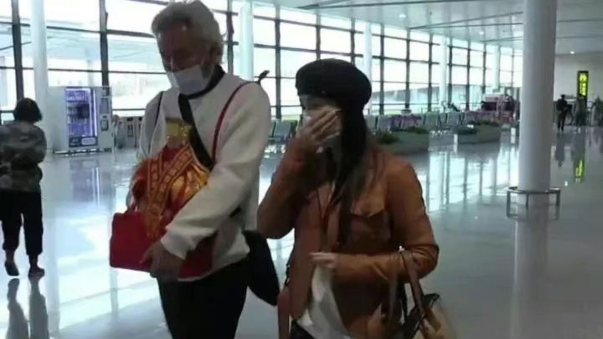 ▲張庭（右）、林瑞陽被爆料逃回台灣。（圖／翻攝微博）