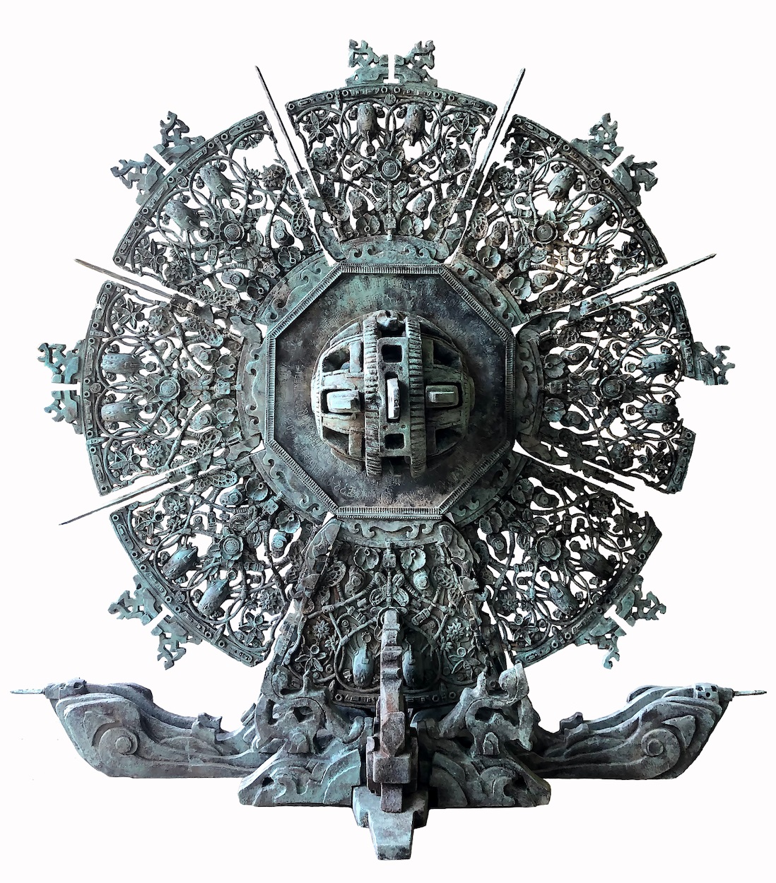 ▲台灣藝術家涂維政個展前進法國尼斯亞洲藝術博物館，其中最大型的作品《魂遁之舟》成為該館最新亮點。（圖／涂維政提供）