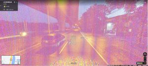 女網友利用Google地圖查詢路線,卻發現畫面出現雜訊。(圖/翻攝Google Map) ▲女網友利用Google地圖查詢路線,卻發現畫面出現雜訊。(圖/翻攝Google Map)