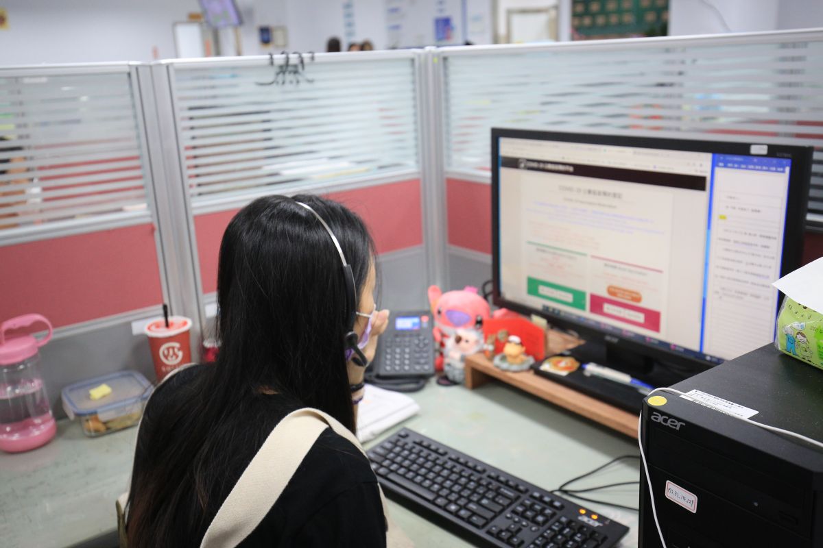 ▲台中市民專線1999文字應答服務，一樣有專人在線上即時回應(圖／研考會提供2022.4. 27)