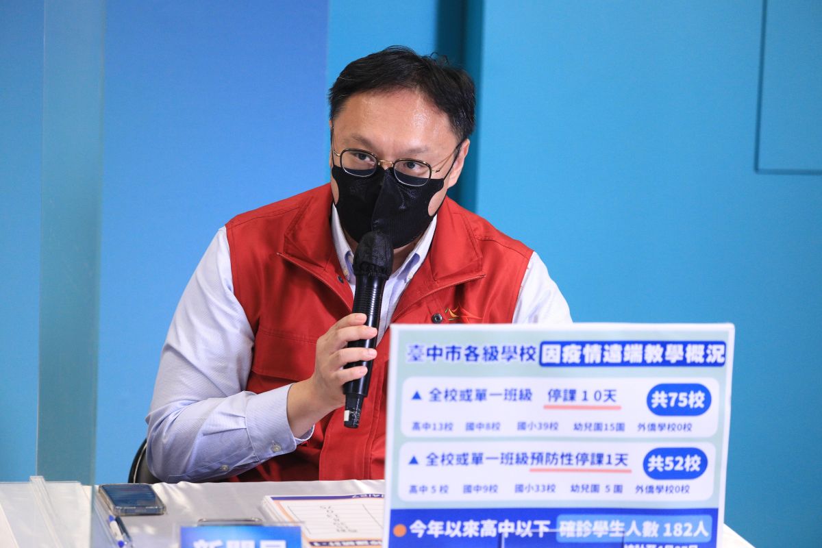 ▲台中市政府新聞局長鄭照新今天驚傳確診。（圖／台中市政府提供，2022.04.27）