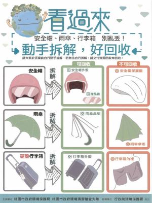 雨傘該丟垃圾車還是回收?內行人曝「正解」:很多人不知 ▲有網友分享一些常見物品應該要先拆解再丟垃圾車或是回收。(圖/翻攝自《爆廢公社公開版》)