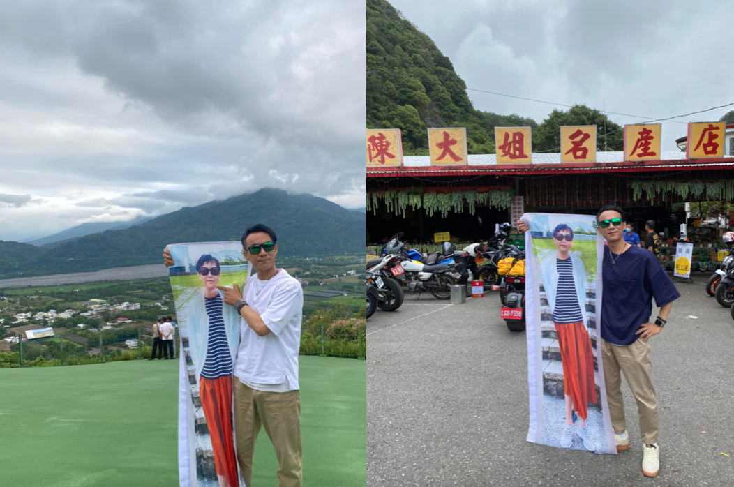 ▲原PO分享自己帶著逝世妻子重遊南橫的故事，霸氣實現在愛妻生前許下的承諾，貼文一出，網友淚崩直呼「真男人」。（圖／翻攝自臉書社團《騎車環島趣》）