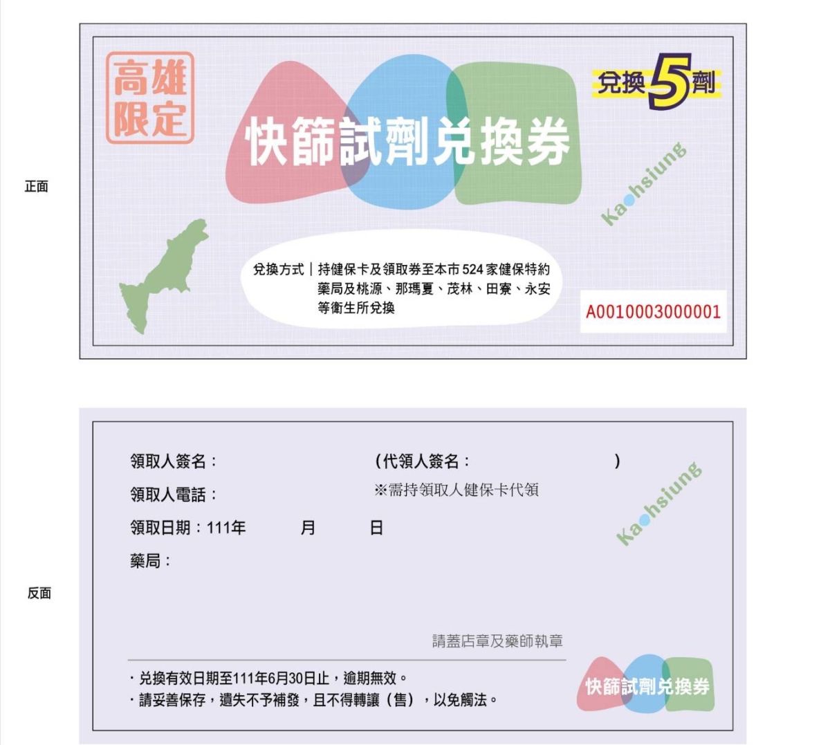 ▲「低收入戶都是甘苦人！」高雄市長陳其邁決定針對1萬5千低收入戶發放快篩試劑兌換券，自今天起發放。（圖／高市府社會局提供）