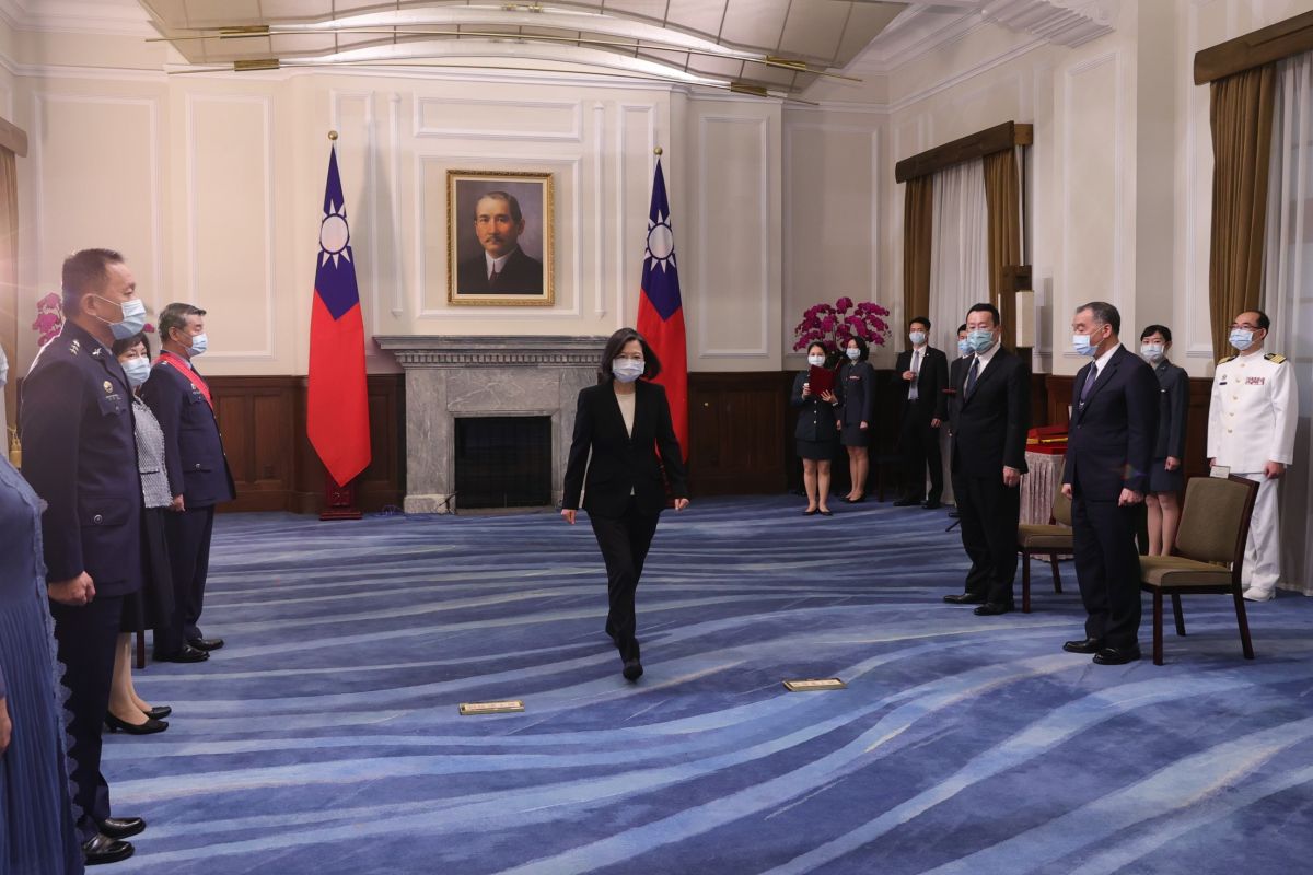 ▲總統蔡英文表示，台灣要持續提升國防自主能力，守護國家安全，也為區域穩定和平發展繼續貢獻心力。（圖／總統府提供）