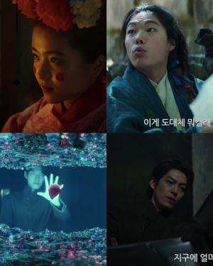▲金泰梨(上圖左)、柳俊烈(上圖右)、金宇彬(下)為《外星+人》主演。(圖/CJ ENM Movie YouTube) ▲金泰梨(上圖左)、柳俊烈(上圖右)、金宇彬(下)為《外星+人》主演。(圖/CJ ENM Movie YouTube)