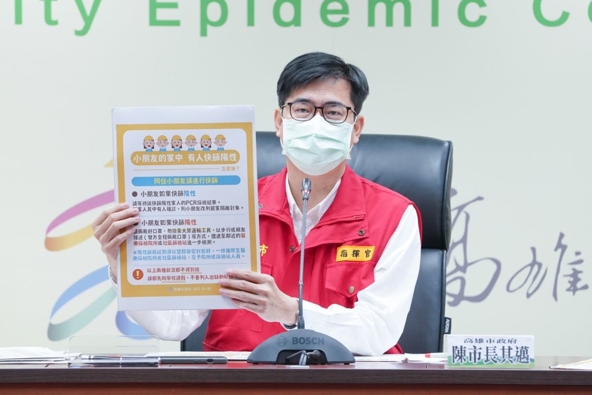 ▲為降低醫療體系負擔，陳其邁成立快篩門診落實輕重症分流。（圖／高市府提供）