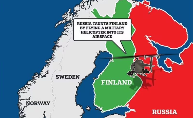▲芬蘭國防部表示，一架俄羅斯軍用直升機4日侵犯芬蘭空域。芬蘭目前正考慮申請加入北大西洋公約組織（NATO），並期盼能快速通關。（圖／翻攝自每日郵報）