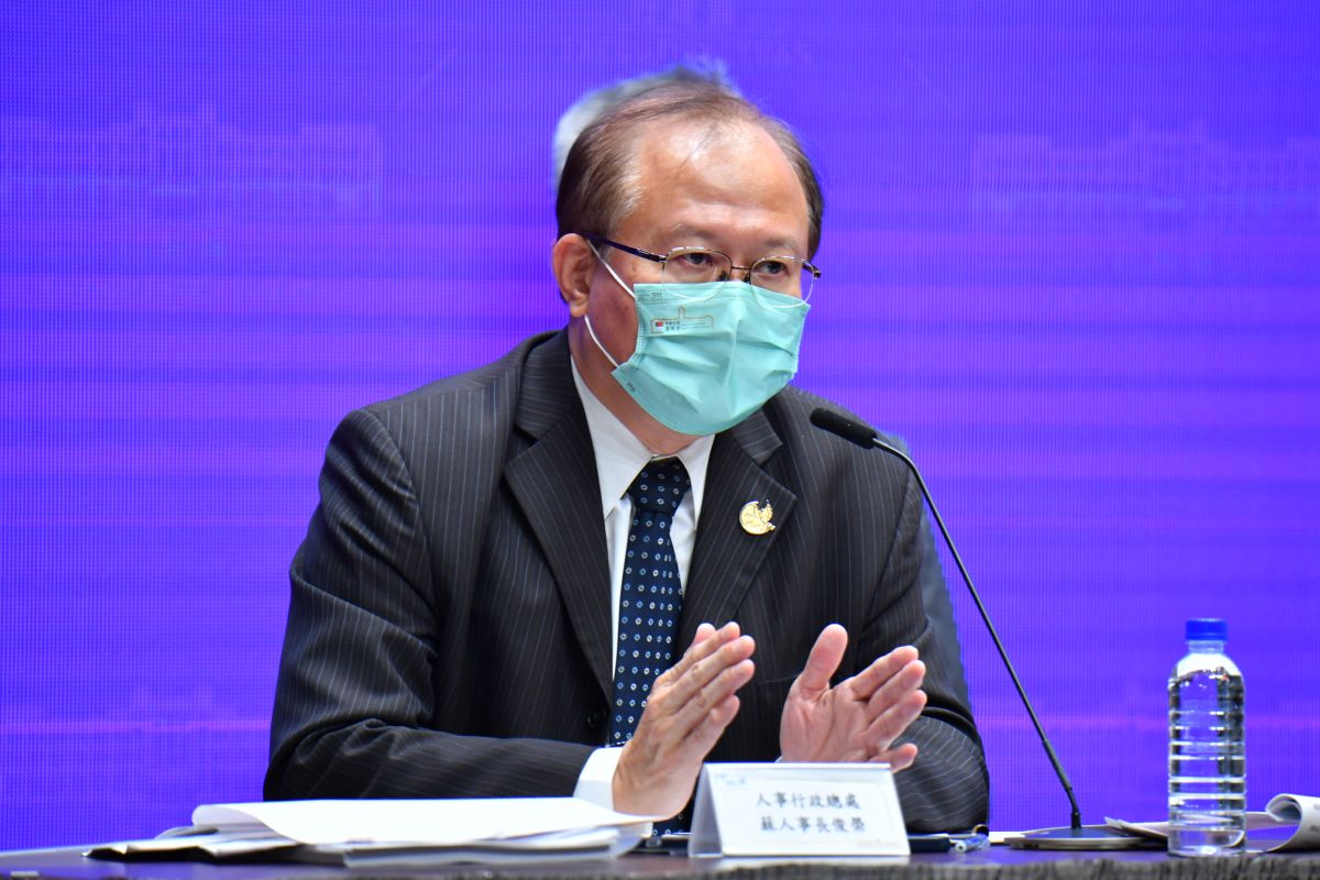 ▲行政院人事行政總處人事長蘇俊榮表示「不反對」五一勞動節變國定假日。（圖／行政院提供）