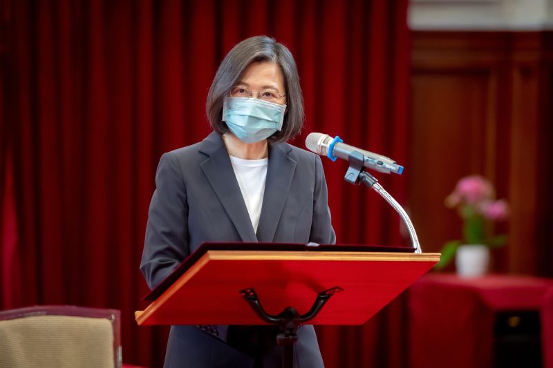 ▲針對疫情部分，蔡英文總統指出，台灣正處在這最後的關鍵時刻。（資料圖／總統府提供）