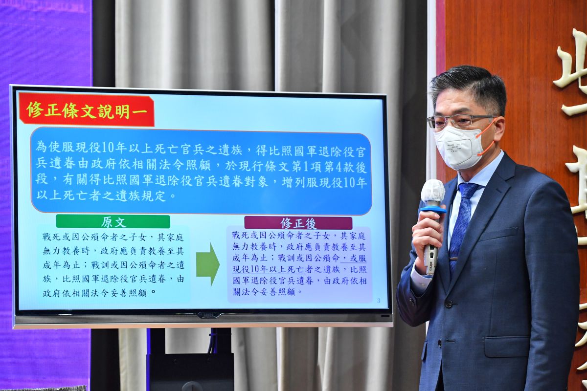 ▲行政院會今（5）日通過《兵役法》第44條修正草案。（圖／行政院提供）