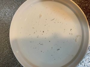 ▲不少內行人認為,這些髒汙比較像是「蛤蜊的外皮和排洩物」。(圖/翻攝《廚藝公社》) ▲不少內行人認為,這些髒汙比較像是「蛤蜊的外皮和排洩物」。(圖/翻攝《廚藝公社》)