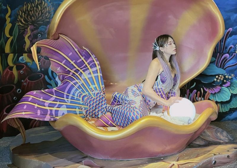 ▲正妹小璐分享開拓人魚秀遇到的處境。(圖/小璐提供)