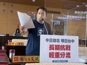 早上質詢下午確診 中市議員陳文政:我關起來了 ▲台中市議員陳文政上午在議場質詢防疫的醫療量能問題,回到研究室後發現自己快篩陽性。(圖/陳文政提供,2022.05.10)