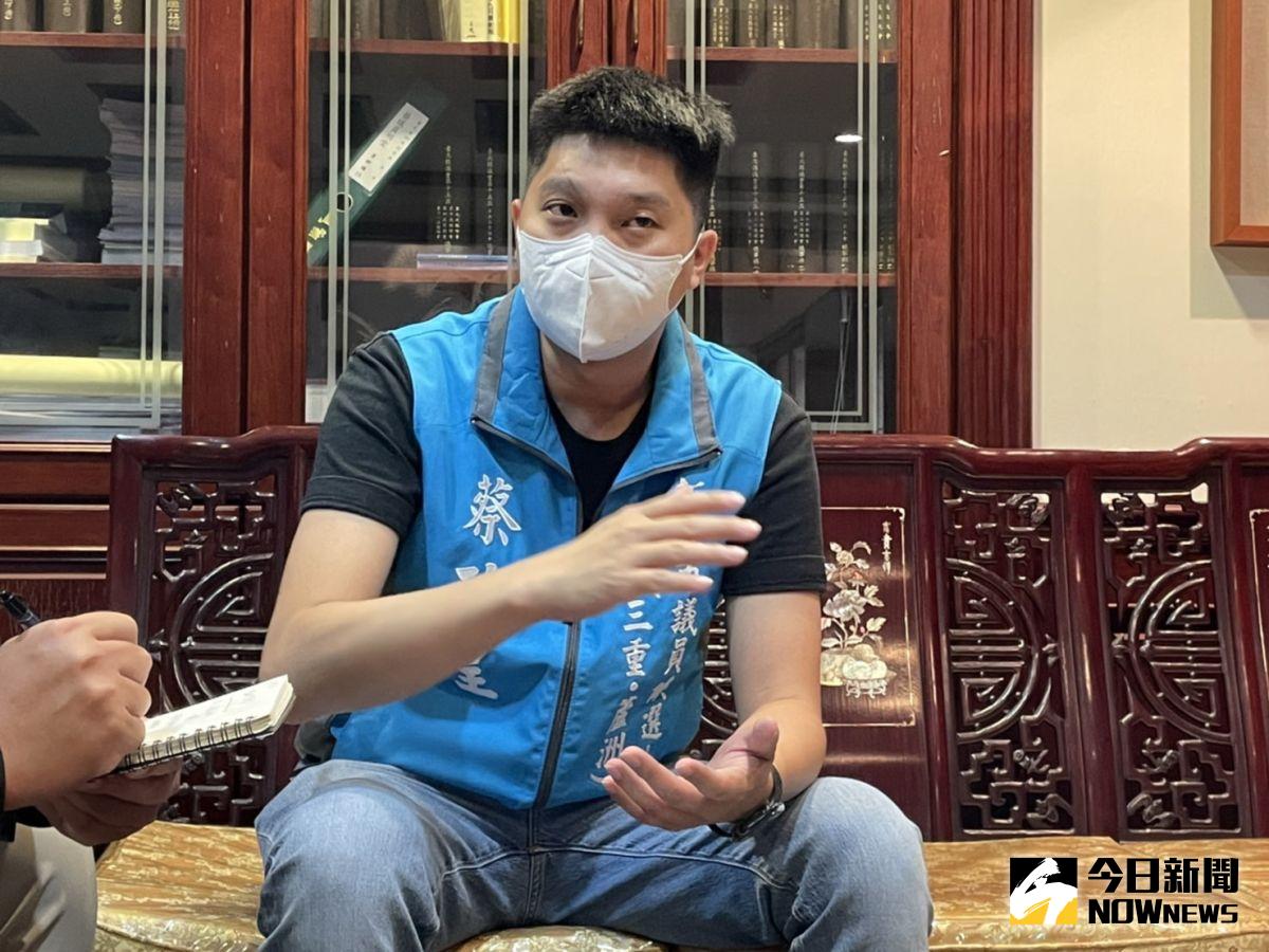 ▲蔡政呈透露，其實競選黨代表與市議員的其中一個目的，就是加速黨內所謂的二代跟三代溝通。（圖／記者陳志仁攝，2022.05.10）