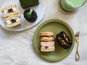 限時10天!誠品集全台22間夢幻甜點 柯基屁屁萌麵包必吃 ▲「伍一甜點」多種口味達克瓦茲齊現身。(圖/誠品提供)