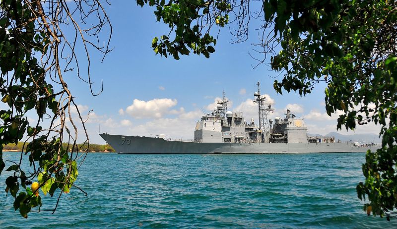 美艦今年第5次通過台海　國防部：全程掌握、狀況正常
