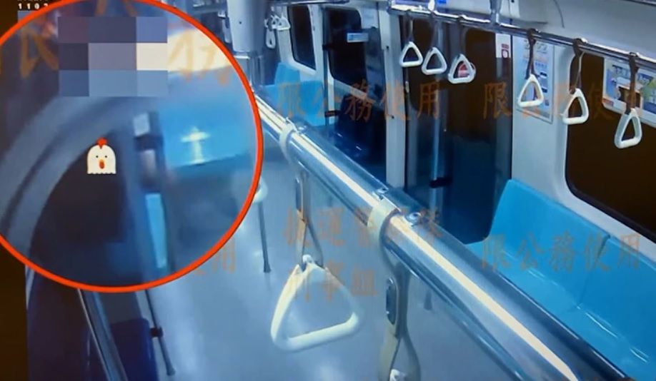▲郭男在捷運車廂內脫褲「DIY」，又將影片ＰＯ網。（圖／翻攝畫面） 