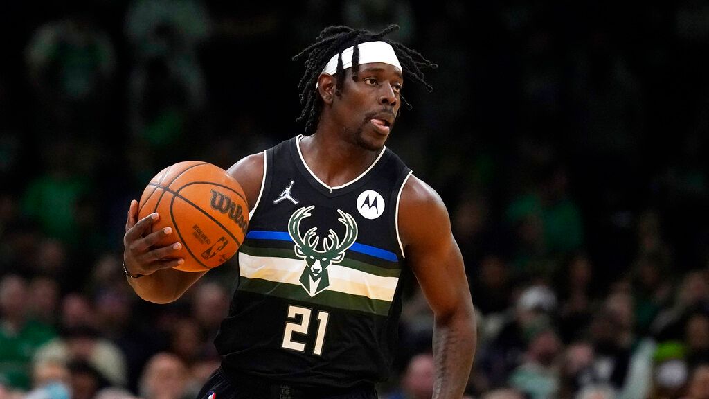 ▲被交易至拓荒者的Jrue Holiday，之後又被交易到波士頓塞爾提克。（圖／美聯社／達志影像）