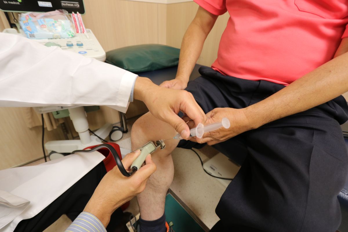 ▲「自體單核細胞球純化技術」(PCP)注射患部(圖／非當事人2022.5.12)