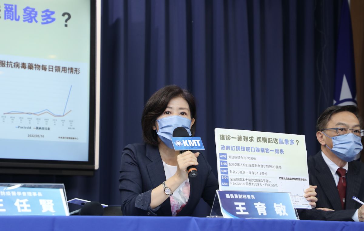 ▲國民黨今（12）日召開「政府超慢部署、民眾確診無藥、兒童急診無通道」記者會。（圖／文傳會提供）