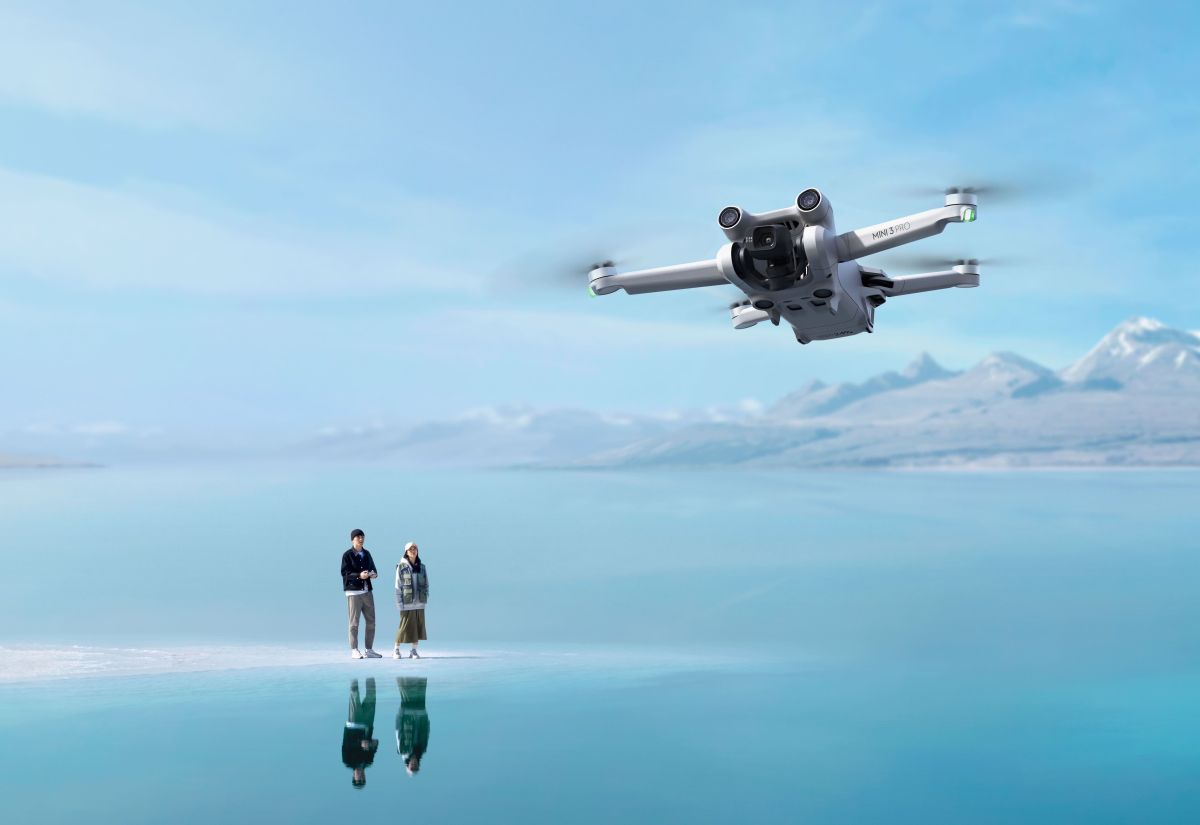 ▲Dji Mini 3 Pro 身形雖小，其動力冗餘設計帶來最高可抗 5級風，帶來更加自由空拍體驗。(圖／廠商提供)
