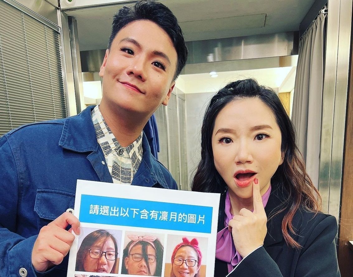 ▲陶晶瑩（右）坦言撞臉阿翰，連自己都認不出來。（圖／《WOW桃姐》頻道團隊提供）