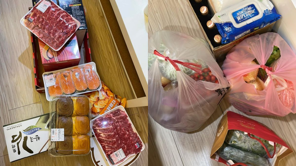 ▲有女網友分享，媽媽送過來的豐盛物資，讓網友直呼「根本坐月子」。（圖／爆廢公社）