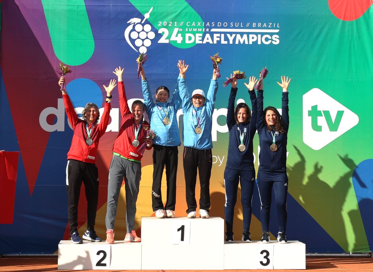 ▲網球女雙衛冕成功 奪下我代表團第二金。（圖／體育署提供）