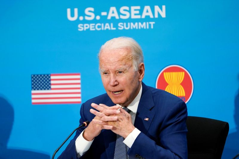▲美國總統拜登表示，與東南亞國家協會（ASEAN）領袖首度在華府舉行的峰會，標示著美國與這個10國集團之間的關係邁入「新時代」。（圖／美聯社／達志影像）