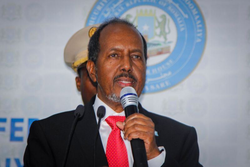 ▲索馬利亞國會議員今天投票選舉總統，結果由前任總統穆哈莫德（Hassan Sheikh Mohamud）擊敗現任總統法馬喬（Mohamed Abdullahi Farmajo）當選。（圖／美聯社／達志影像）
