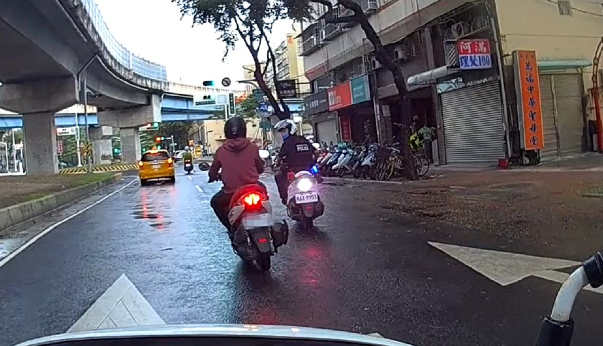 ▲黎姓通緝犯騎未過戶「分期車」避警查，還是被警盯上攔查，他拒檢竄逃7公里（圖／記者郭凱杰翻攝）