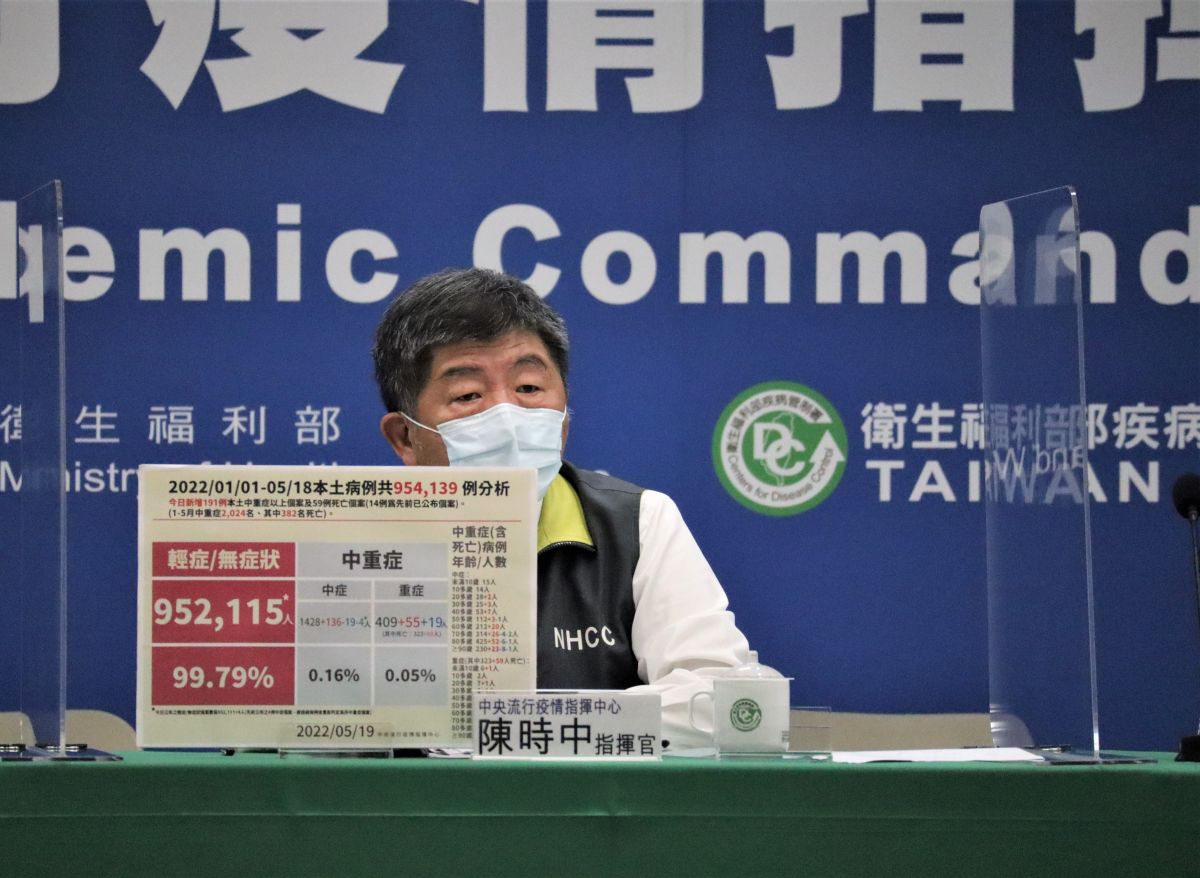 ▲有媒體詢問是否在7月時，有望脫口罩進入正常生活，對此，指揮官陳時中則回應「脫口罩還會再晚一點」。（圖／指揮中心）