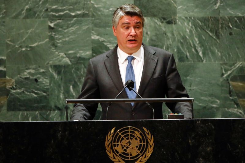 ▲克羅埃西亞總統米蘭諾維奇（Zoran Milanović）公開表示，若芬蘭瑞典想加入北約，他將會以國家元首身分予以否決。（圖／美聯社／達志影像）