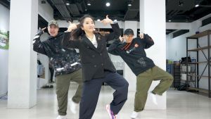 ▲陶晶瑩在節目上大秀苦練多日的舞技。（圖／《WOW桃姐》頻道團隊提供）
