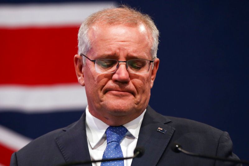 澳洲大選變天！總理莫里森承認敗選　保守派9年執政終結