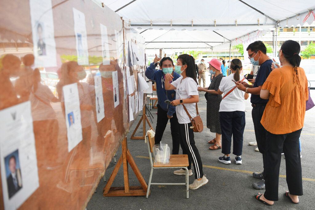 ▲泰國首都曼谷今天舉行近10年來首次市長選舉，投票結果被視為接下來全國選舉的指標，而全國選舉剩下不到1年就要進行。（圖／美聯社）
