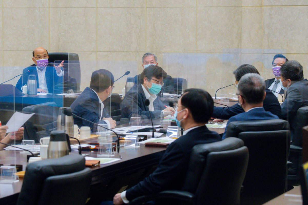 ▲行政院長蘇貞昌今（23）日召開擴大防疫會議。（圖／行政院提供）